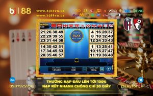 Khuyến mãi xổ số ba miền cực hot tới 100% cho lần nạp đầu tại nhà cái BJ88